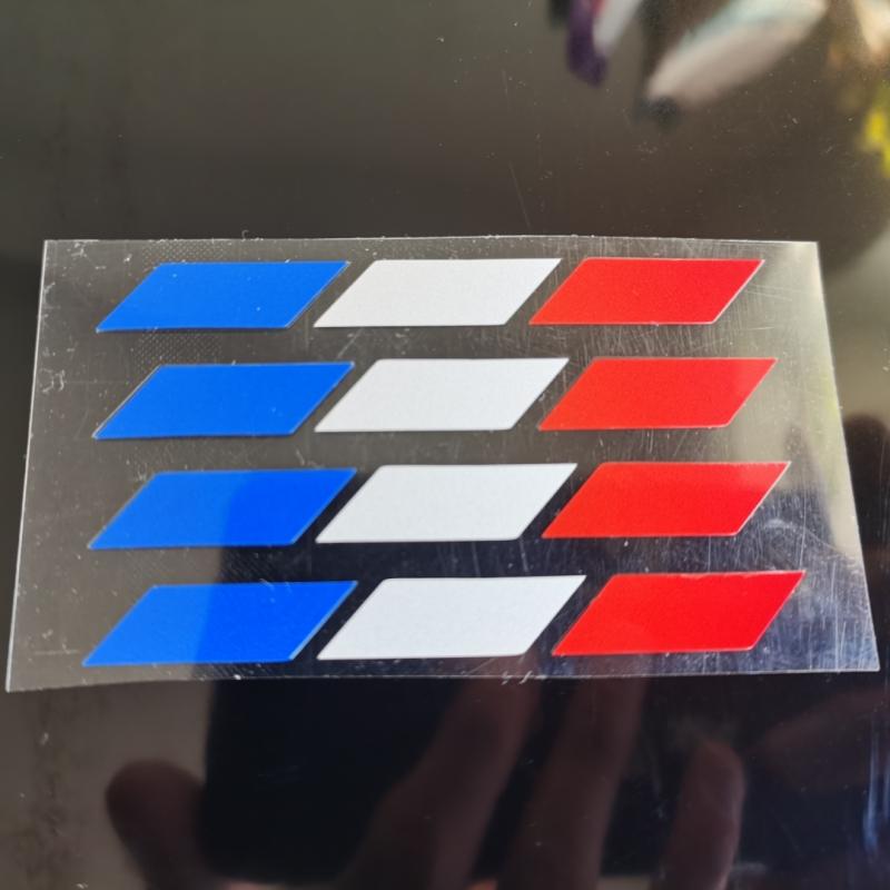 4Pcs Car center pillar,rearview mirror,steering whee sticker,Belgian flag,French flag,Dutch flag, German flag style