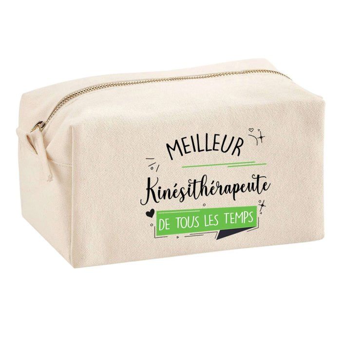Trousse multifonction Meilleur Kinésithérapeute de tous les temps Idée Personnalisé Original | Trousse Scolaire Fournitures Bureau