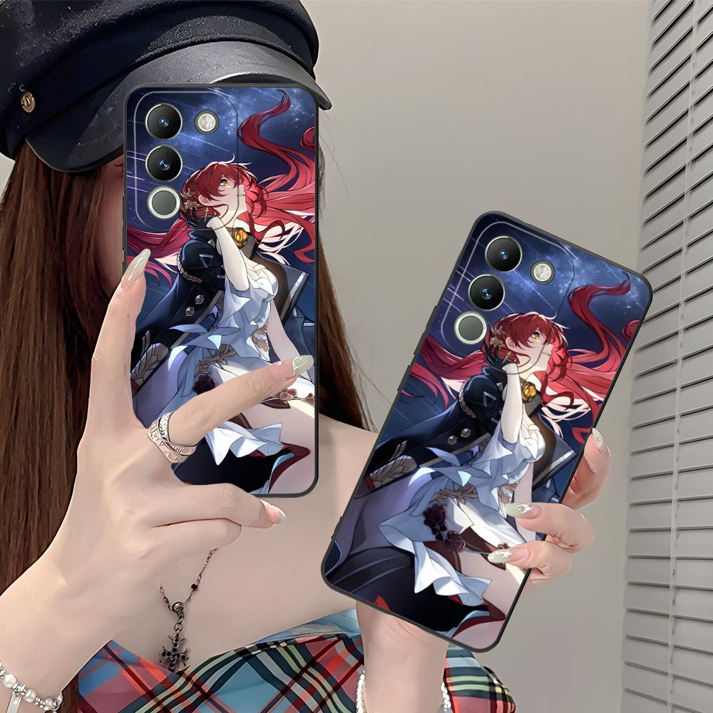 HSR Himeko Matte TPU Mobile Phone Case for VIVO V60 V50 V40 V30 V29 V27 V25 V23 Pro Lite 5G Colorful Printing Cover