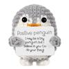 Handmade Positive Energy Penguin Doll With Card Home Decoration Crochet Knitting Ornament Room Decor Christmas Party Gifts
