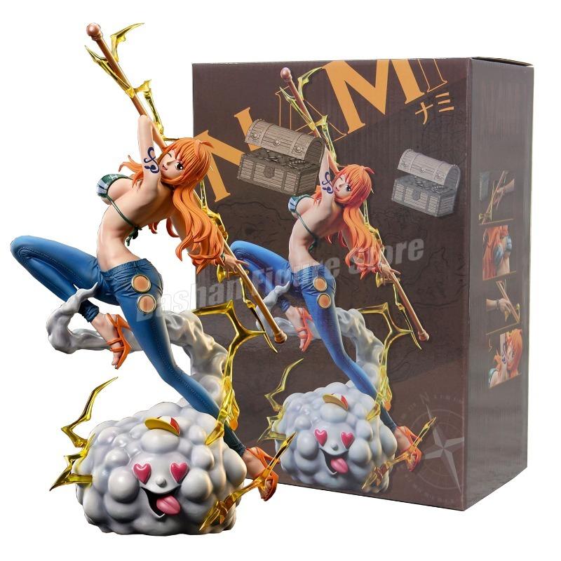 32cm One Piece Nami Action Figure Desktop Decoration PVC Collection Anime IU Straw Hat Pirates Gk Nami Figurine Model Toys Gifts