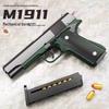 1911 Burst Fire Blowback Toy Gun: Soft Bullet Glock & Desert Eagle Style for Boys