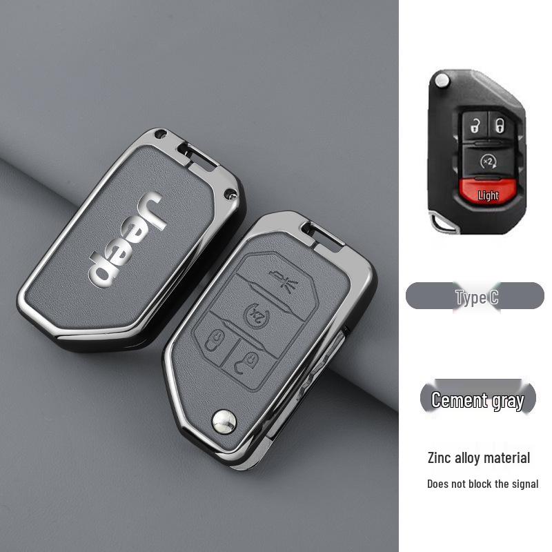 Premium Zinc Alloy Leather Accessory for Jeep Gladiator Wrangler 4XE - Unisex Design