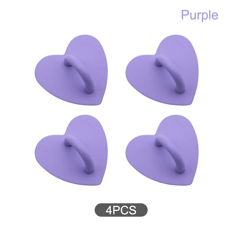 Adhesive Metal Heart Phone Charm Holder Phone Case Finger Ring Stand Hook Buckle