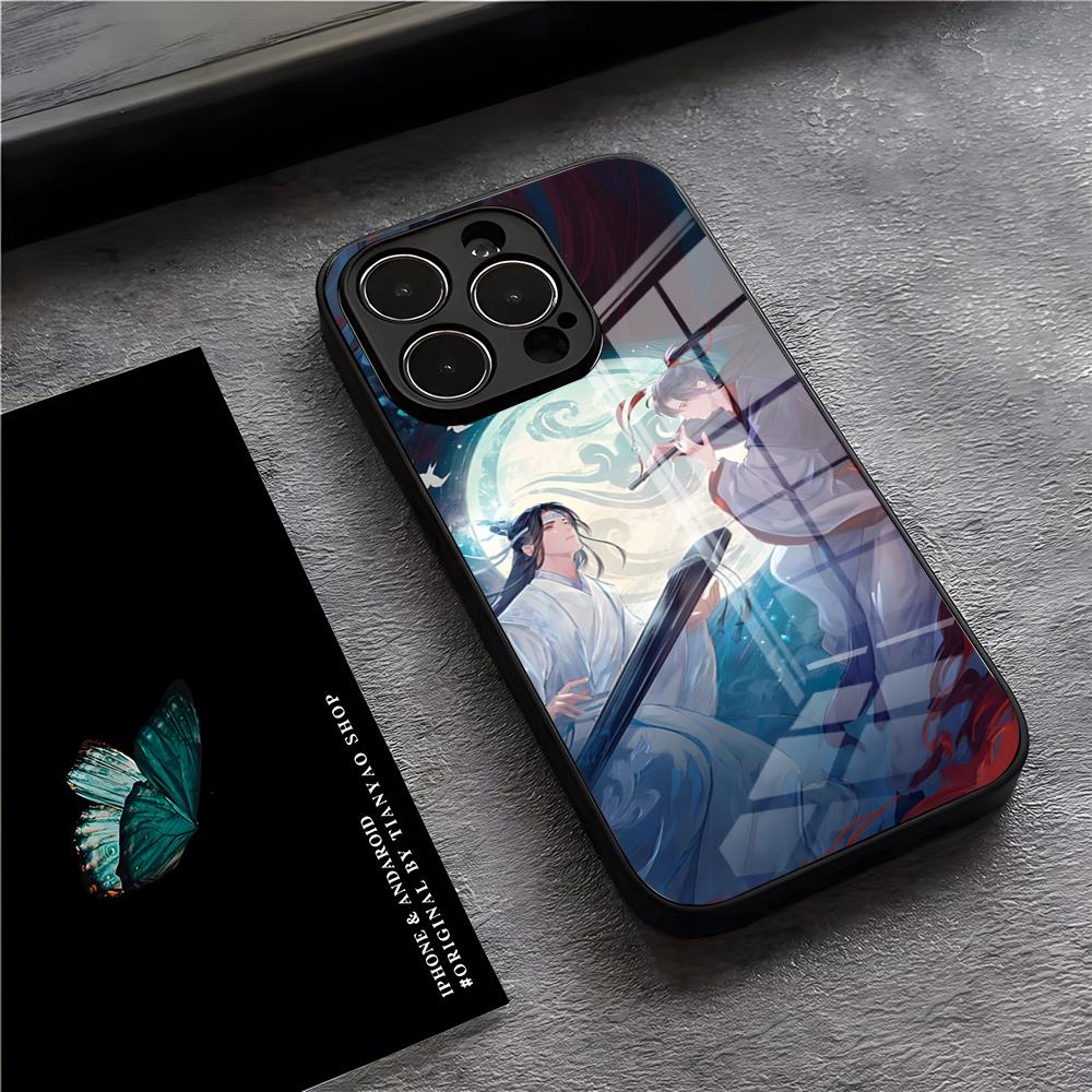 Mo Dao Zu Shi Phone Case For IPhone 17 Pro Max 15 Pro 16 14 Plus 12 13 Mini 11 Pro Shockproof Glass Cover