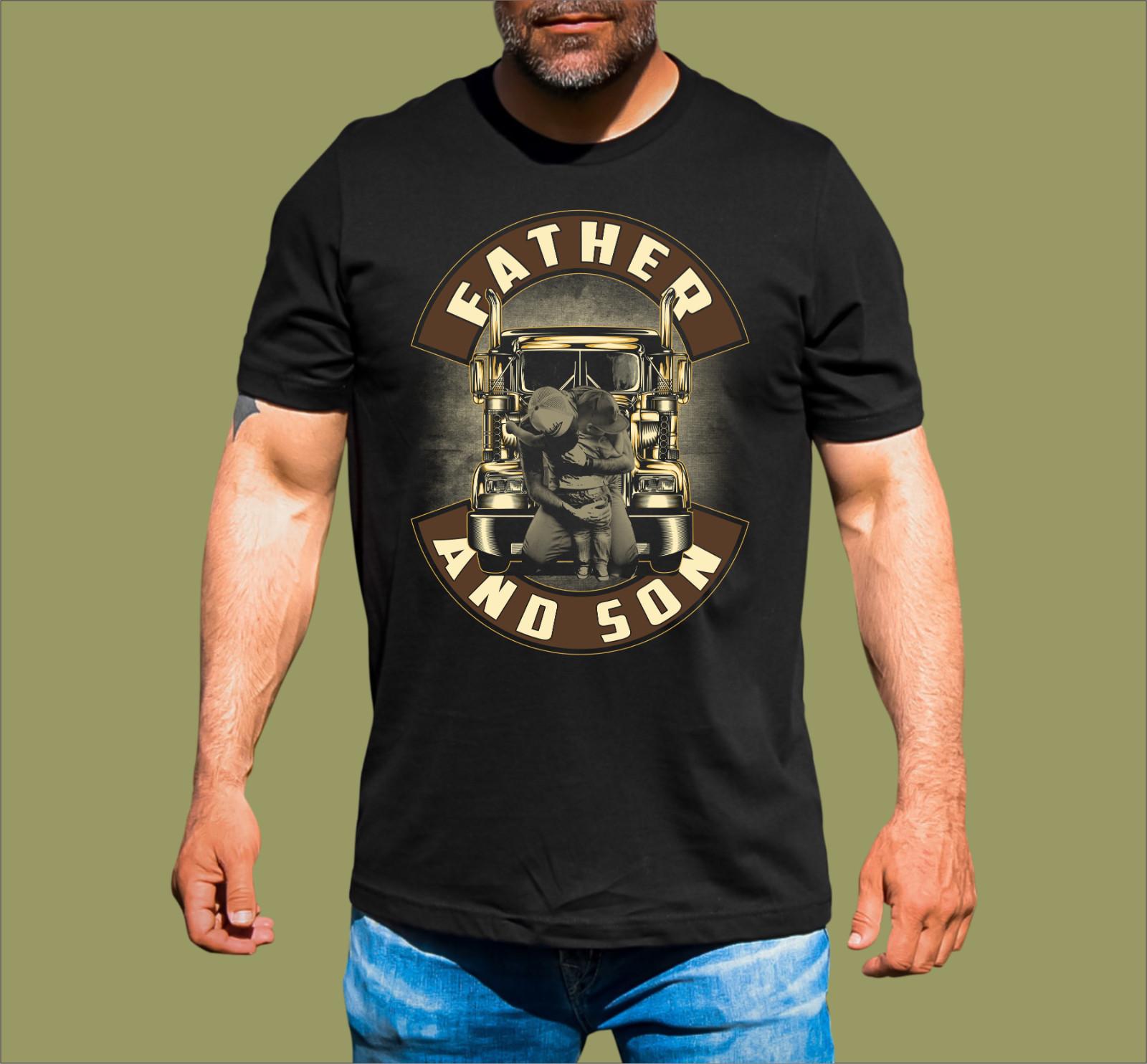 FATHER AND SON TRUCK T-SHIRT XL