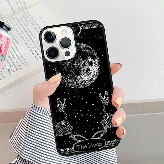 Witches Moon Tarot card Phone Case For iPhone 17 Air 16 15 14 plus 12 13 Pro max Soft Bumper Shell Cover coque