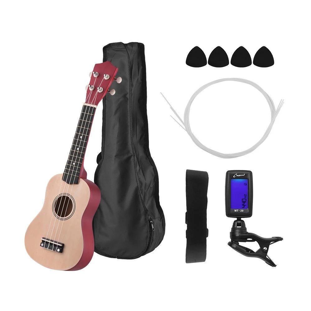 21-inch All-Linden Wood Ukulele with Full Accessories Set for Beginners