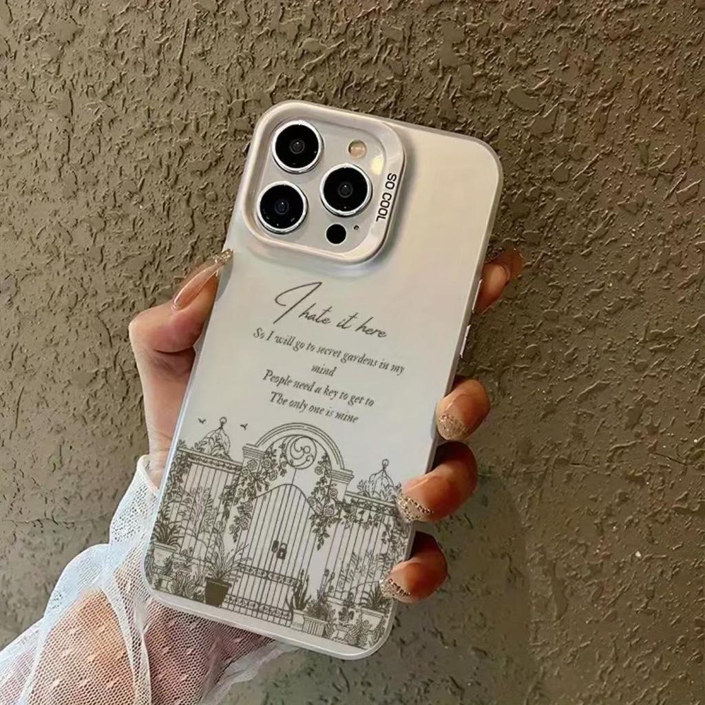 Silver Shell Phone Case for Apple 17/16/15 Pro 14 Pro Max 13/12 - Cross-Border Trade Style