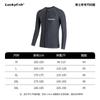 Mens Long Sleeve Rash Guard With Zipper UV Protection Swimwear Surfing Diving Swimming Water Sports