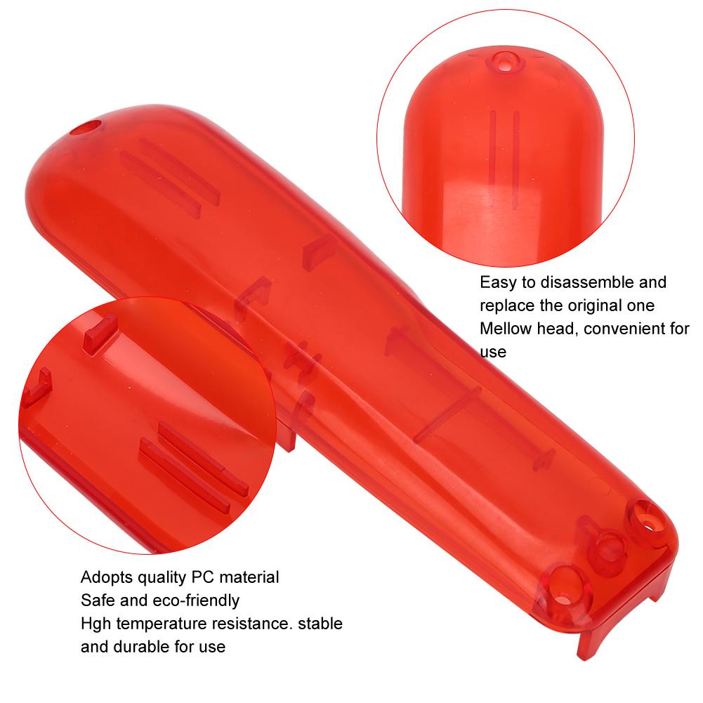 Professional Hair Clipper Replacement Cover Electric Hair Cutter Trimmer Cover Shell for WAHLTransparent Red