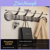 Sucker Wall Hook Rack With Durable Adhesive For Bathroom And Closet Use