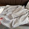 Soft Dot Print Silk Scarf New Design Women Shawl Simple Women's Scarf  Headkerchief