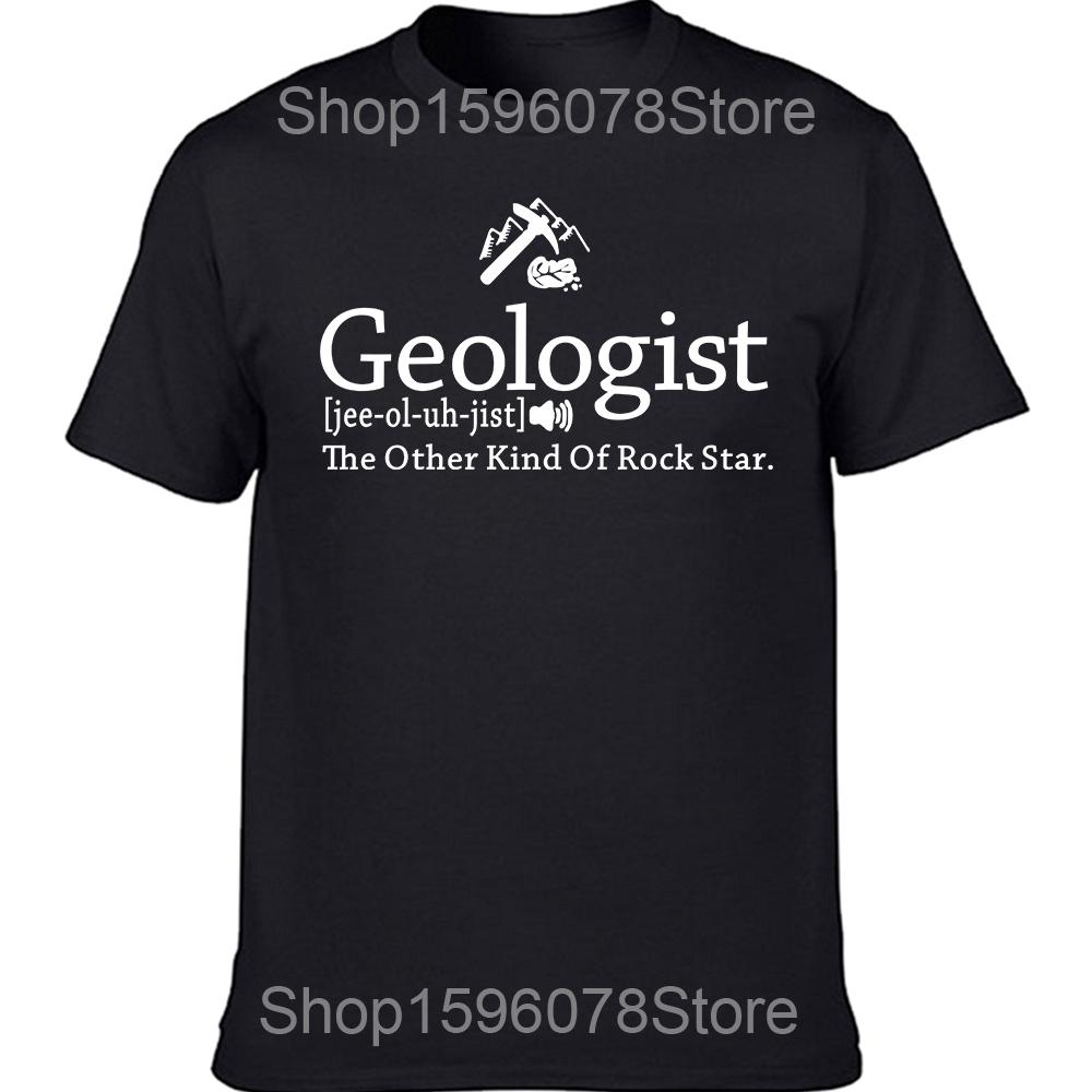 Geologist Definition Tee Funny Rock Star Geology T Shirts Graphic Cotton Streetwear Short Sleeve Harajuku Tshirt Mens