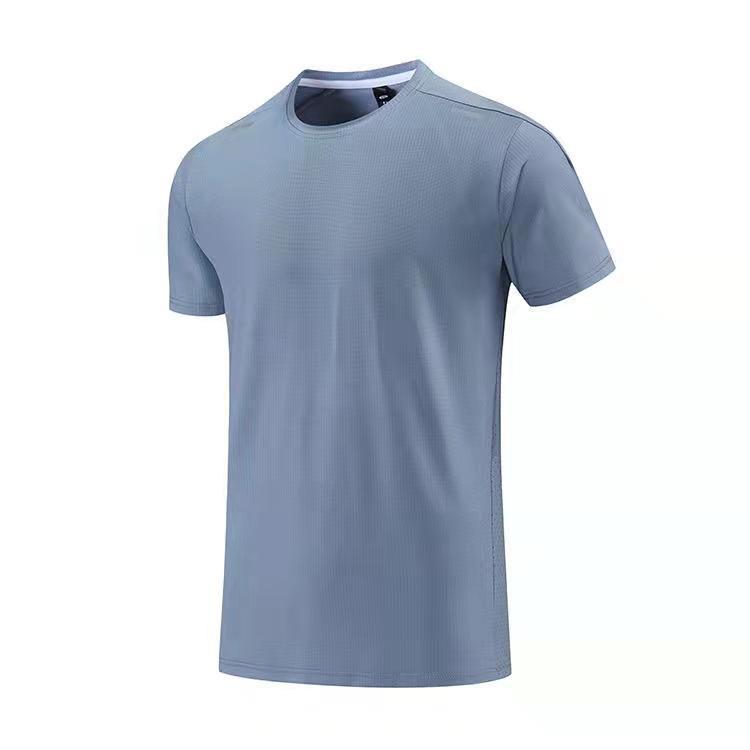 2024 Men's Quick-Dry Breathable Running T-Shirt - Round Neck, Short-Sleeved Fitness Top