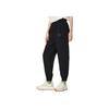Li Ning Sports Lifestyle Series Solid Color Floral Cuffed Joggers Women Joggers Black AYKS930-4