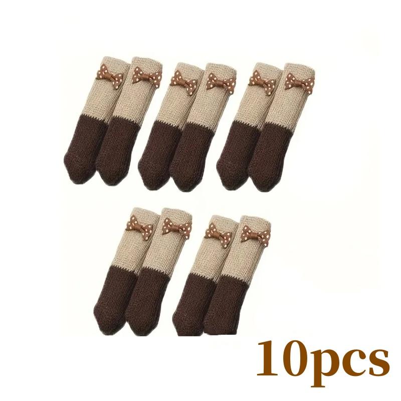 

10/20 шт. носки для ножек стульев и столов, вязаные защитные накладки на ножки мебели, противоскользящие накладки, бесшумные утолщенные чехлы для ножек стульев и столов