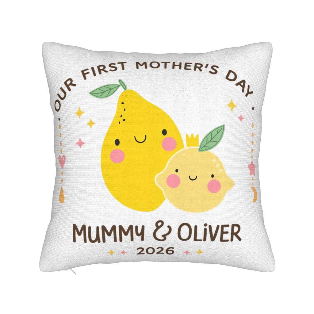 Our First Mothers Day Together Pillow Case Soft Pillow Cover For Living Room Bed Chair Morden Pillowcases