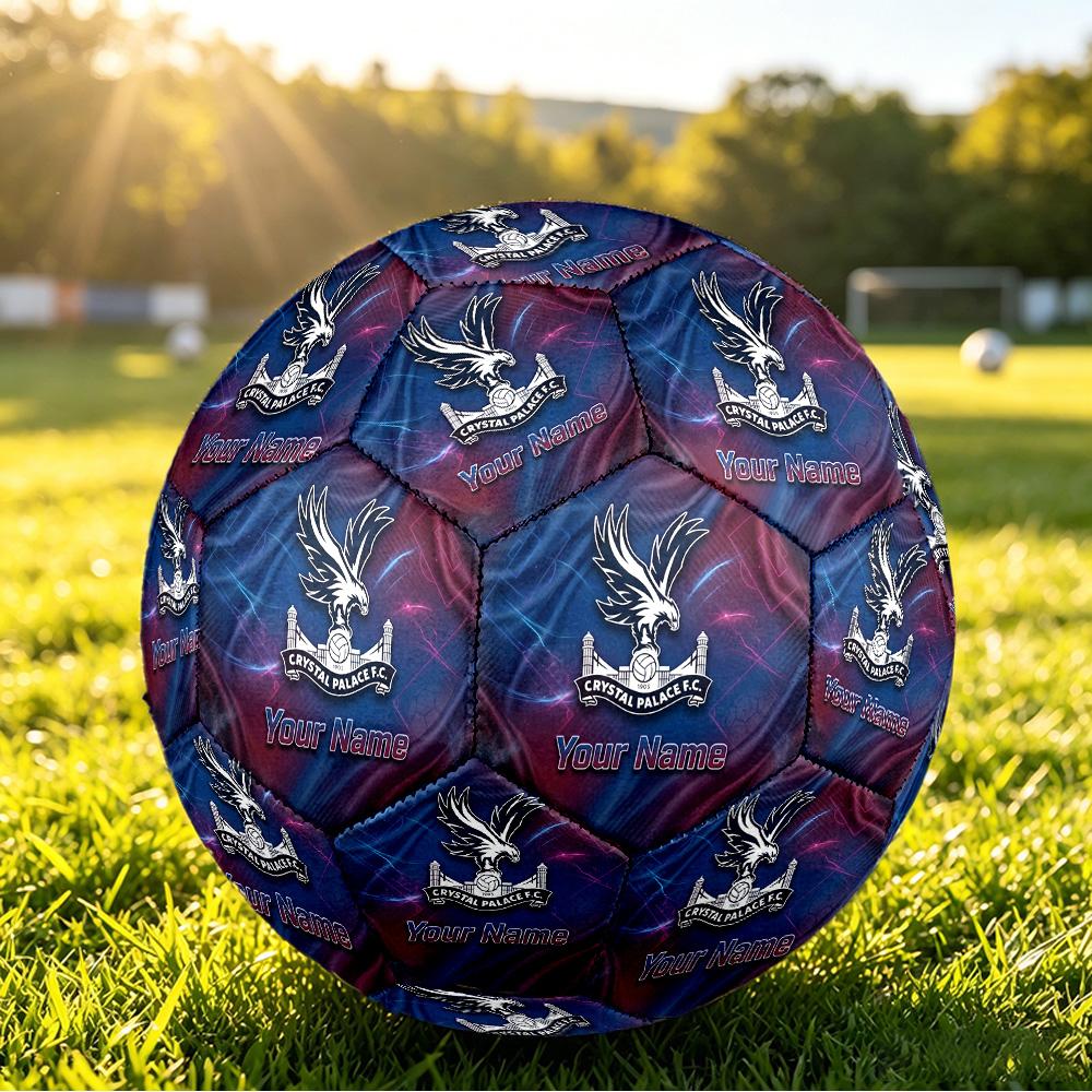 Balón de Fútbol Personalizado Talla 5 Patrón Crystal Palace Juego al Aire Libre Deporte Regalo
