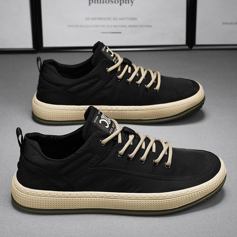 Canvas Herbst- und Winterschuhe schwarz lässige Board-Schuhe leichte Stoffschuhe weiche Sohle Arbeitsschutz Trendschuhe