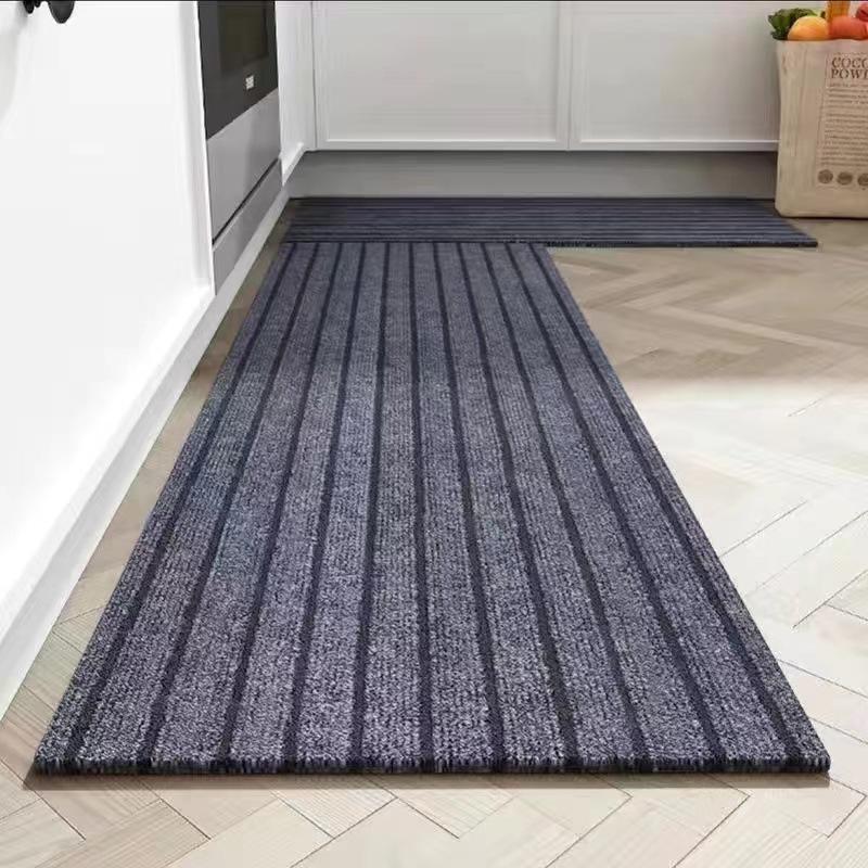 50cmx250cm DIY Jednobarevný Pruhovaný Kuchyňský Rohožka Podlahová Rohožka Dekorace Místnosti Samolepicí Protiskluzový Koberec Domácí Dekorace Chodba Koberec