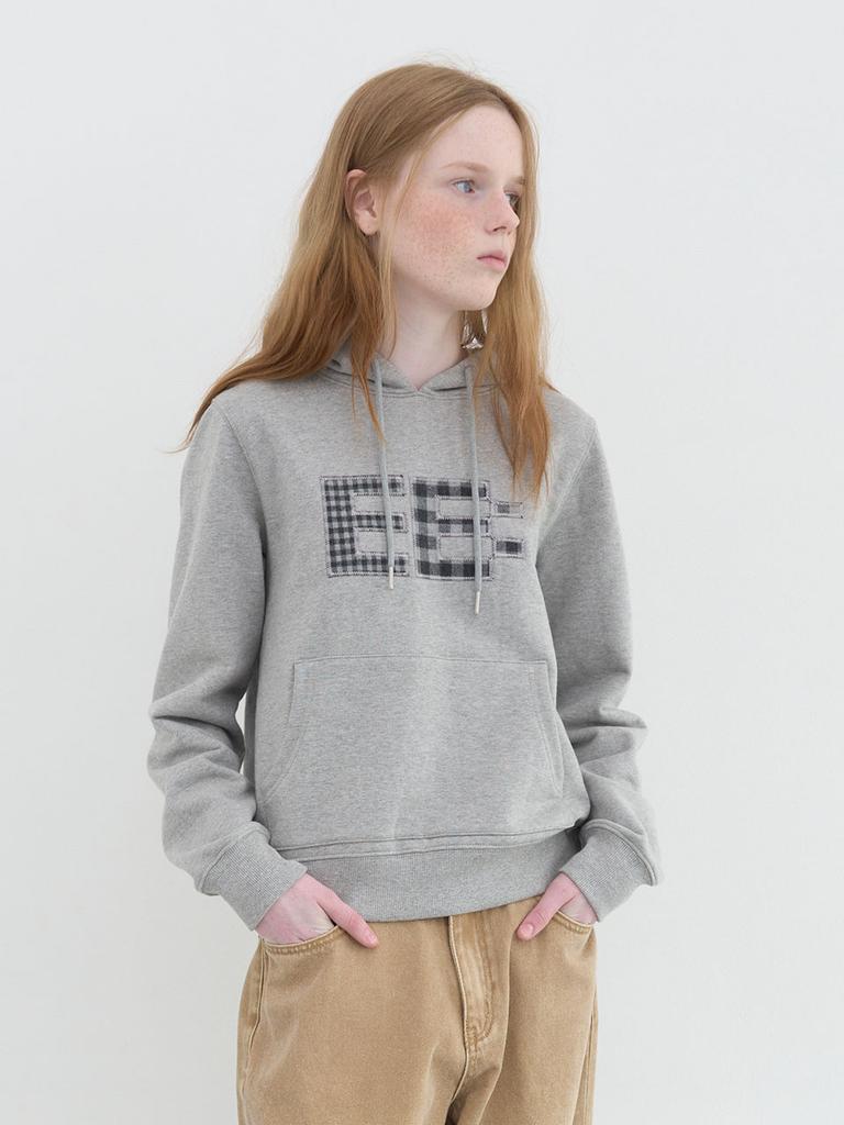 ENZO BLUES Pixel Logo Hoodie (Grey)