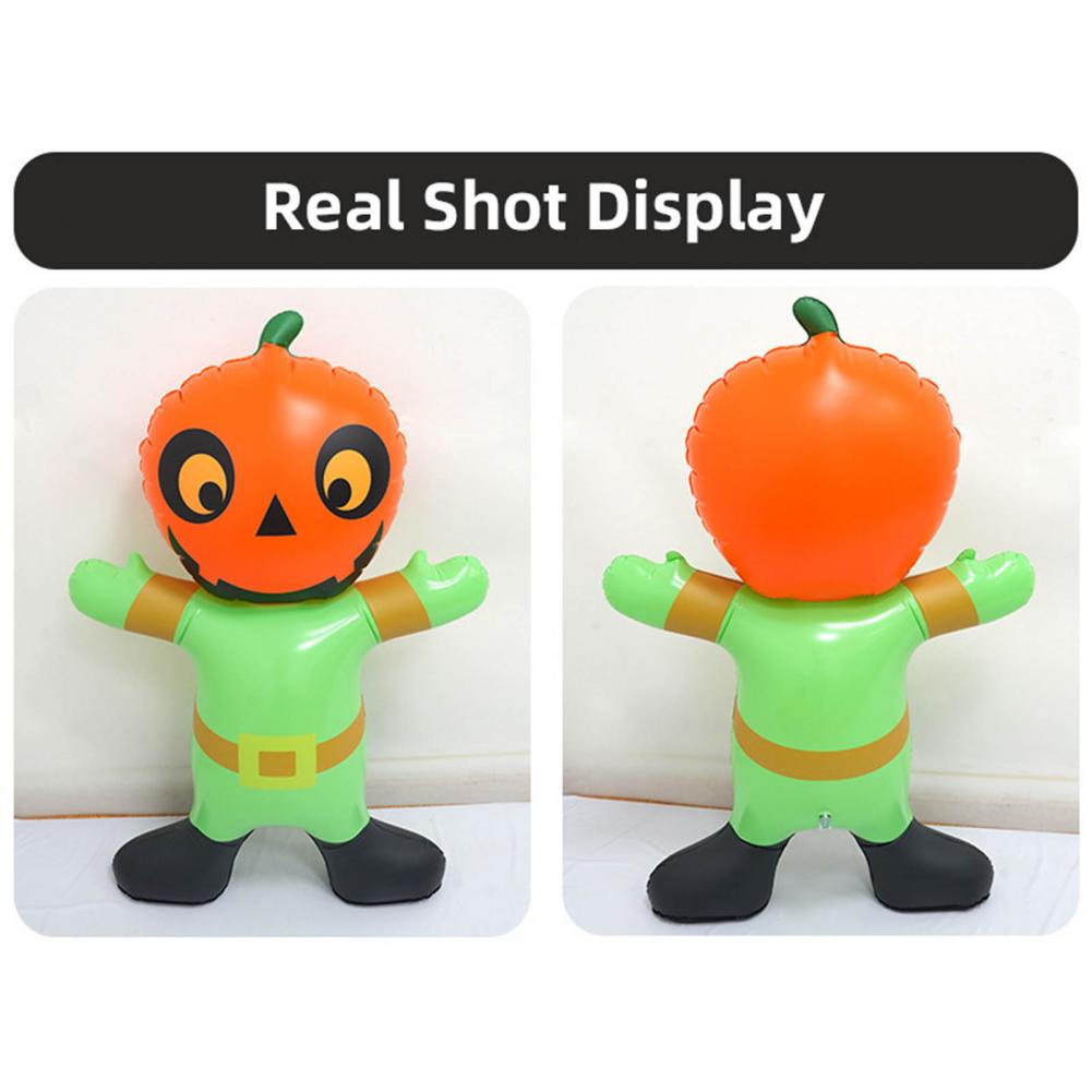 Spooky Pumpkin Spooky Outdoor Decor Spooky Halloween Pumpkin Decoration for Outdoor Yard Party Blow Up Figure for Garden