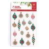 17 stickers boules de Noël époxy