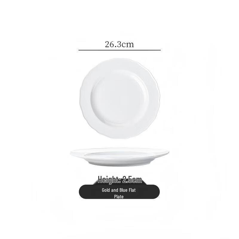 Ceramic Lace Edge Dinner Plate