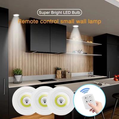 Dimmable LED Under Cabinet Light with Remote Control Battery Operated LED Closets Lights Wardrobe Bathroom Lighting Night Light