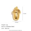 Dreamshow Fashion Stainless Steel Pendants Charms Enamel Pendants for Necklace Gold Plated Jewelry Accessories