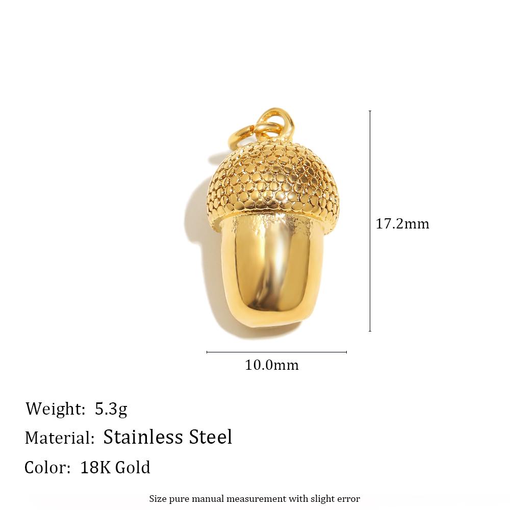 Dreamshow Fashion Stainless Steel Pendants Charms Enamel Pendants for Necklace Gold Plated Jewelry Accessories