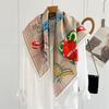 88x88cm 100% Mulberry Silk Twill Scarf Luxury Oversized Square Shawl Elegant Women's Wrap for Spring Summer