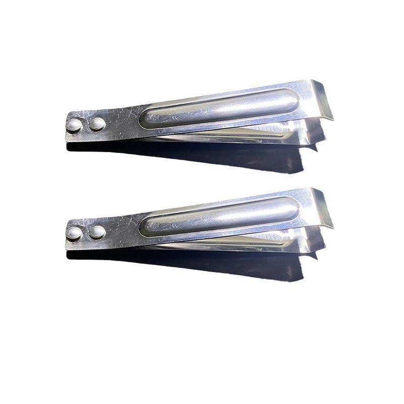 

Нержавеющая сталь, очиститель чеснока, кухонный съемник для волос, заколка для волос свиньи, зажим для рыбной кости, пинцет, зажим для чеснока с куриными и утиными перьями 2pcs