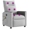 Massage Chair Cloud Grey Fabric