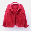 Klassische Jeansjacke Damen Jeans Jean Boyfriend Jacken für Damen Oversize Lockerer Mantel Veste Femme Lila Weiß Gelb Mujer