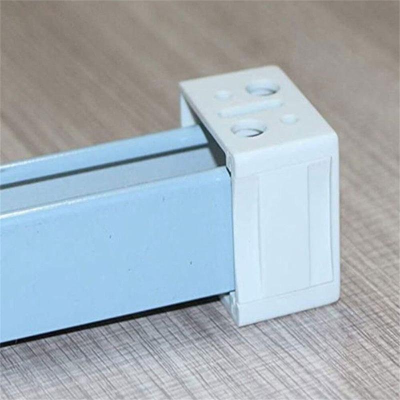 6PCS White Color Mounting Brackets Blind Headrail Track End Holder Window Blind Brackets for Window Blinds Installation