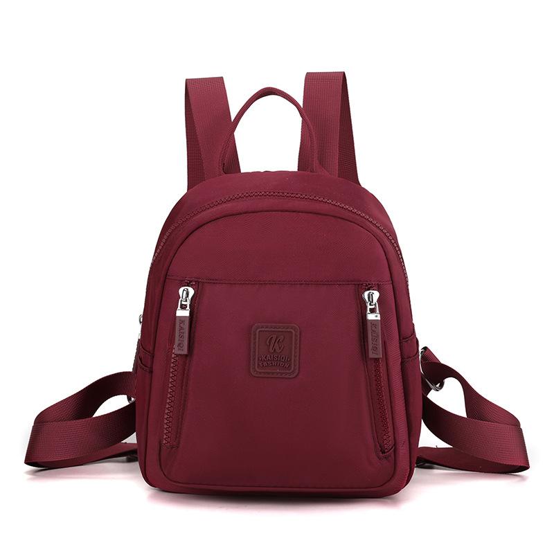 New Nylon Backpack Women's Fashion Casual Shopping Lightweight Backpack Versatile Foreign Style Student Schoolbag Women's Bag