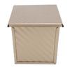 Corrugated Loaf Pan Stick Prevention Carbon Steel Small Bread Mold with Lid for Kitchen Golden