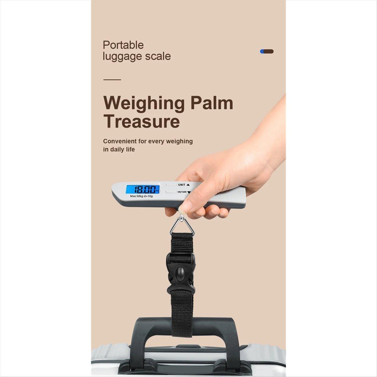 

BHBL 50kg Portable Luggage Scale High Precision Blue Backlight Travel Digital Hanging Scales LCD Display Electronic Fishing China Mainland