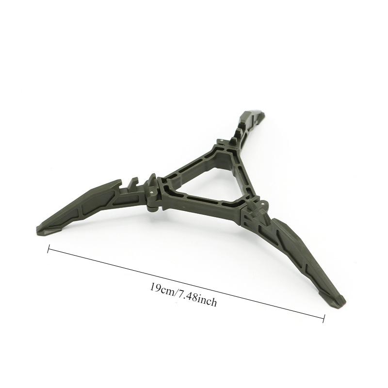 Portable Foldable Flat Gas Tank Tripod, Universal Stable Plastic Holder, Camping Outdoor Gas Canister Bracket Accessories