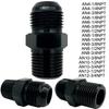 4AN 6AN 8AN 10AN 12AN To 1/2" 1/4" 1/8" 3/8" 3/4" NPT Oil Cooler Adapter Male Straight Fuel Hose Pipe Tube Thread Flare Fitting