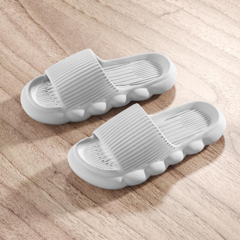 Eva Tøfler Kvinner Til Hjem Sommer Solid Uformell Myk Sklisikker Herre Kvinner Tøfler Flate sandaler 36-45