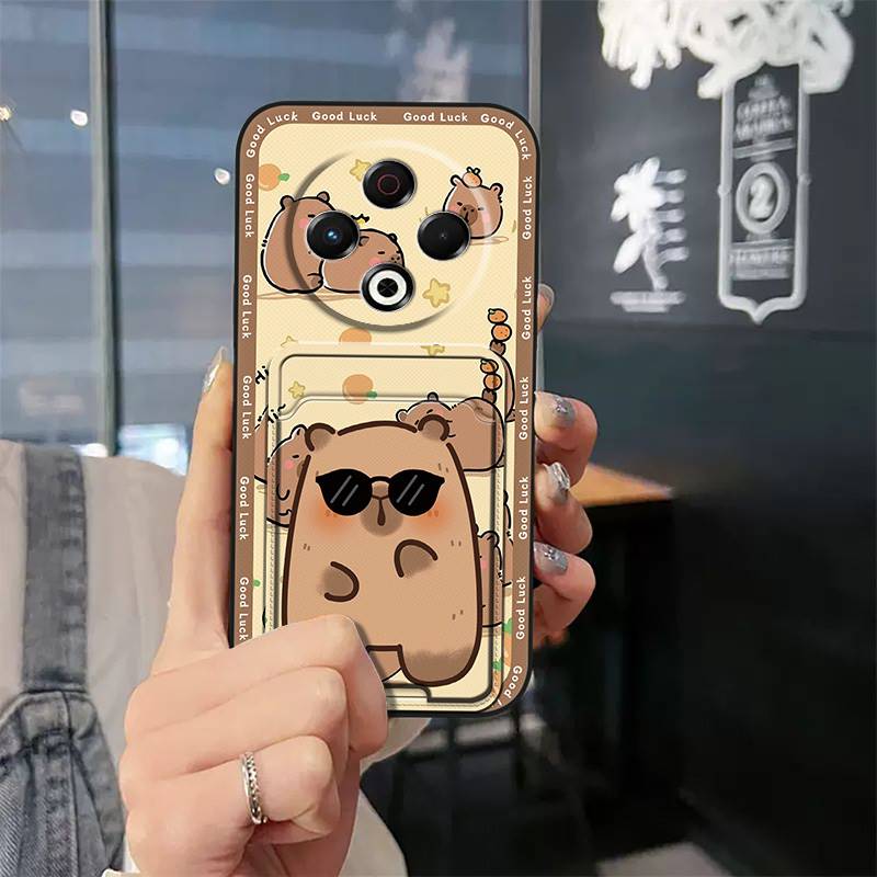 

Милый чехол из ТПУ для телефона Tecno Spark30 4G/KL6, силиконовый защитный, прочный, грязеотталкивающий, пылезащитный, мягкий чехол с карманом для карт Tecno Spark30 4G/KL6