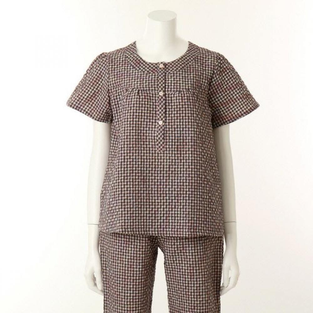 VenuS Cotton PolyeSter Yoru Check Women S Top Vev3940f 85