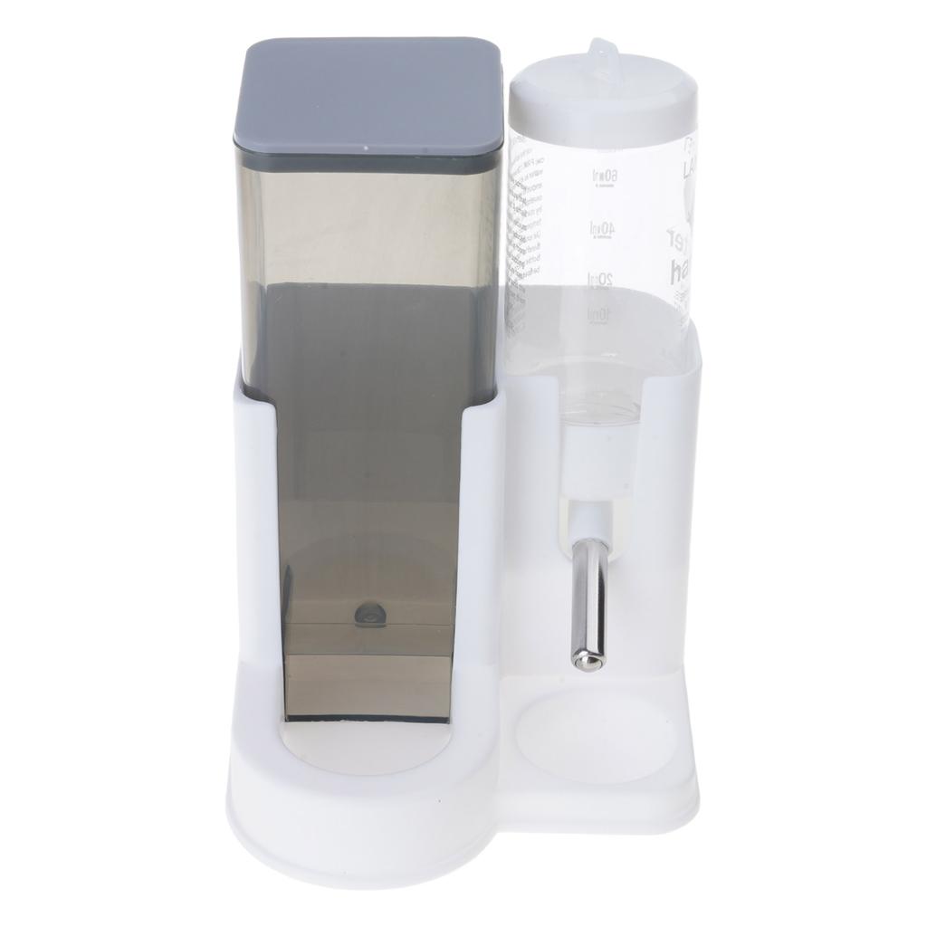 Transparent Automatic Hamster Feeder Water Dispenser Food and Water Feeder for Small Animal Easy Monitoring Designs