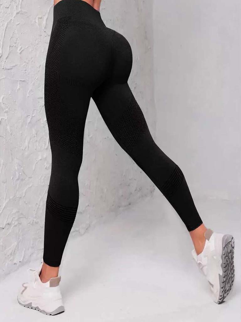 Polka Dot High-Waist Butt-Lifting Yoga Pants - Women's Cropped Fitness Leggings