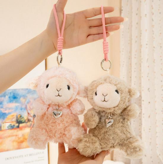 Adorable Sheep, Cat, Bunny & Hedgehog Plush Pendant Dolls - Perfect Birthday Soothing Toy Gift