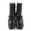 Pristine GUCCI short boots GG Marmont Tassel Side Zip Leather leather 38 408210 Used