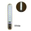 Mini přenosná USB LED knižní lampa DC5V ultra jasná čtecí knižní stolní lampa 3LED 8LED světla pro power banku PC notebook notebook